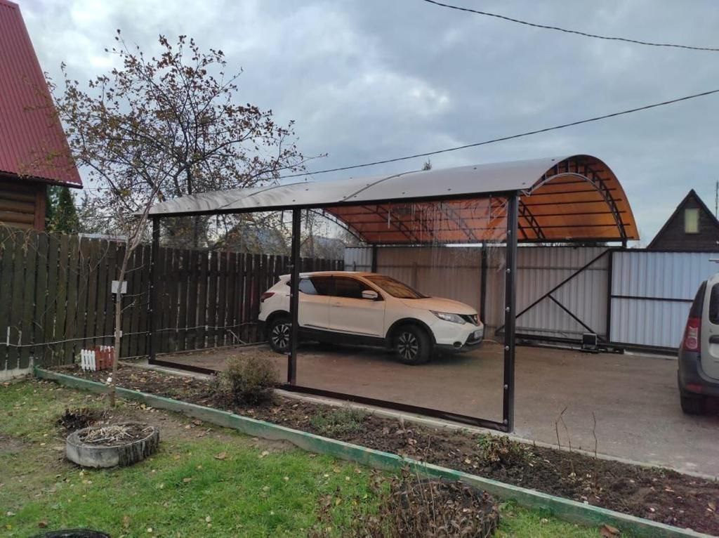 Прозрачные шторы ПВХ для навеса под автомобиль в Токарёвке
